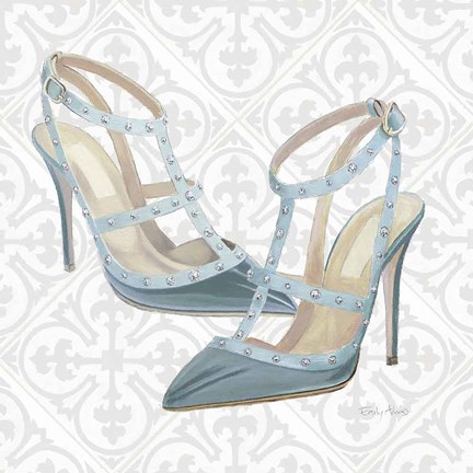 Framed Must Have Fashion II Gray White Print