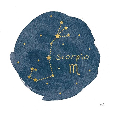 Framed Horoscope Scorpio Print