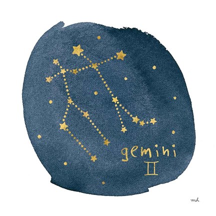 Framed Horoscope Gemini Print