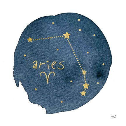 Framed Horoscope Aries Print