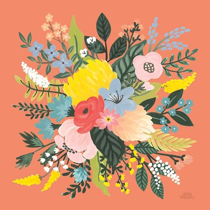 Framed Wild Garden VIII Print