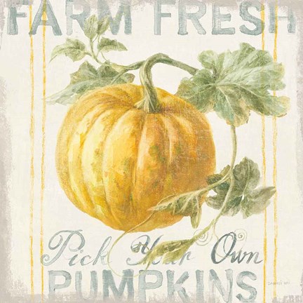 Framed Floursack Autumn V Print