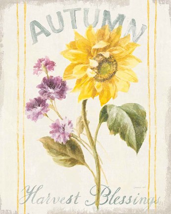 Framed Floursack Autumn III Print