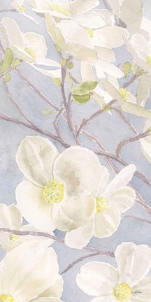 Framed Breezy Blossoms I Print