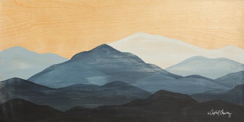 Framed Blue Ridge Mountain Range II Print