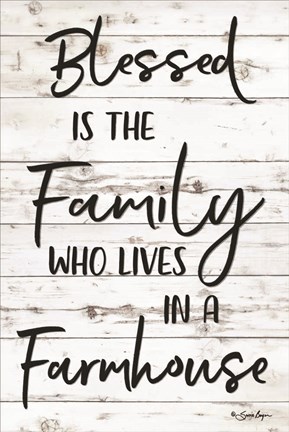 Framed Blessed is the Family Print