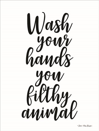 Framed Wash Your Hands Print