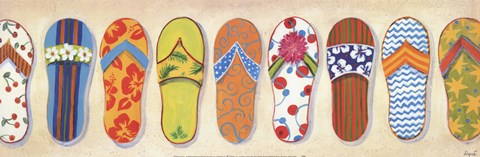 Framed Flip Flops Print