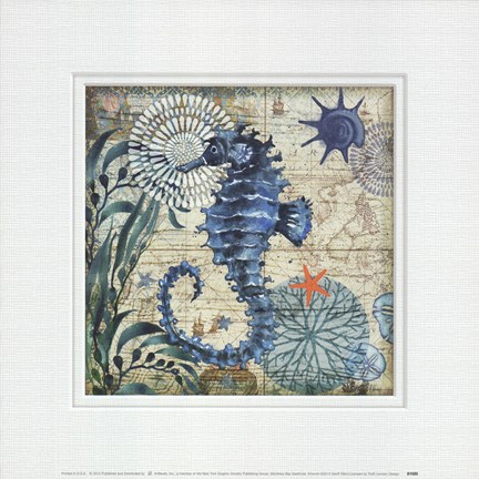 Framed Monterey Bay Seahorse Print