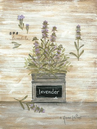 Framed Lavender Botanical Print