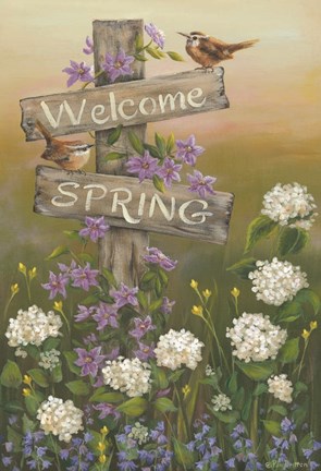 Framed Welcome Spring Print