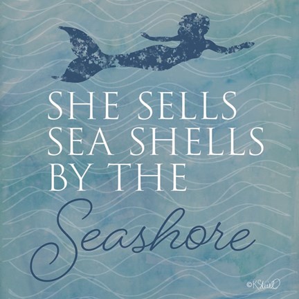Framed She Sells Seashells Print