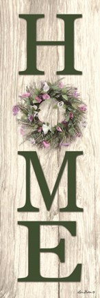 Framed Spring Home Wreath Print