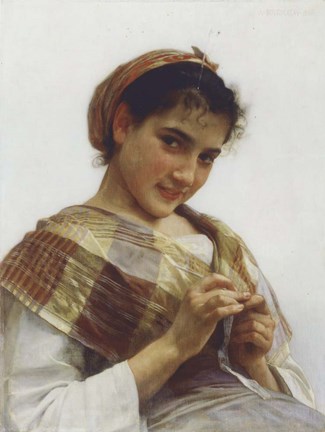 Framed Breton Girl, 1889 Print