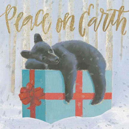 Framed Christmas Critters Bright II Print