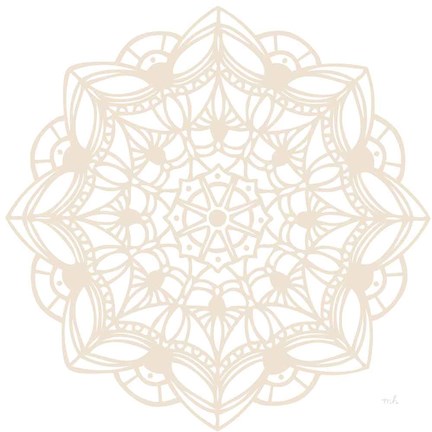 Framed Contemporary Lace Neutral IV Print