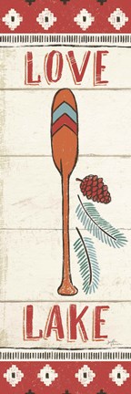 Framed Vintage Lake XII Print