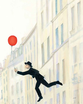 Framed Aloft In Paris III Print