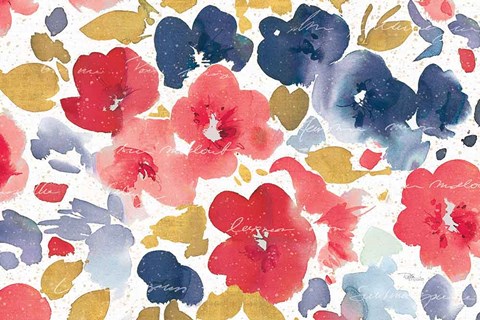 Framed Floral Flow I Print