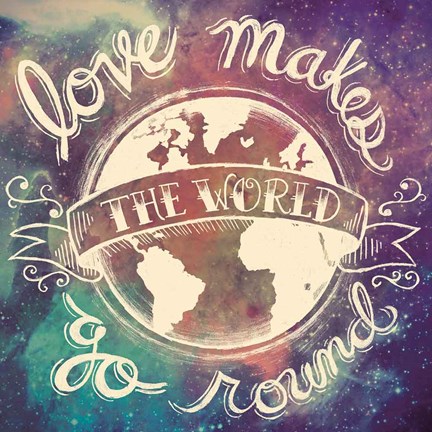 Framed Universe Galaxy Love Makes Print