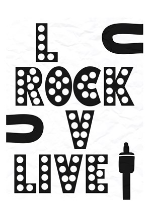 Framed Rock Love Print