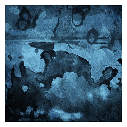 Framed Burn Blue Print
