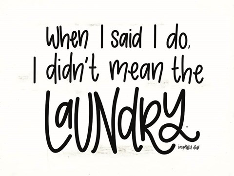 Framed Laundry Print