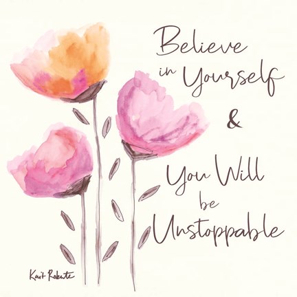 Framed Believe in Yourself Print
