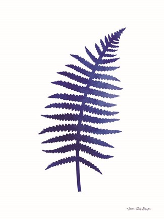 Framed Watercolor Blue Paint I Print