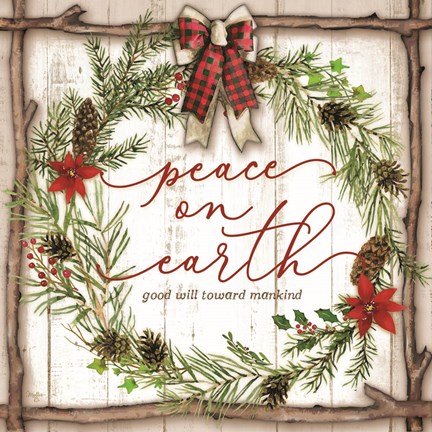 Framed Peace on Earth Print