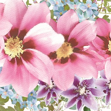 Framed Clematis IV Print