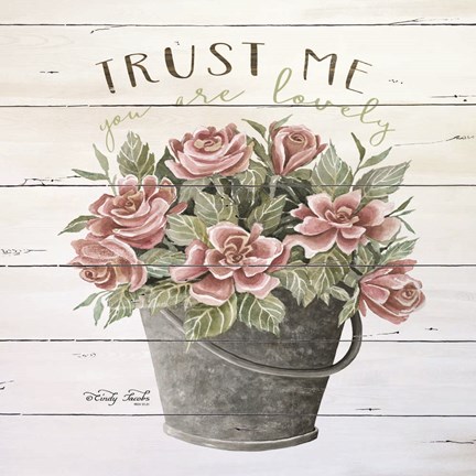 Framed Trust Me Print