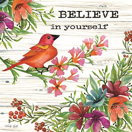 Framed Believe in Yourself Print