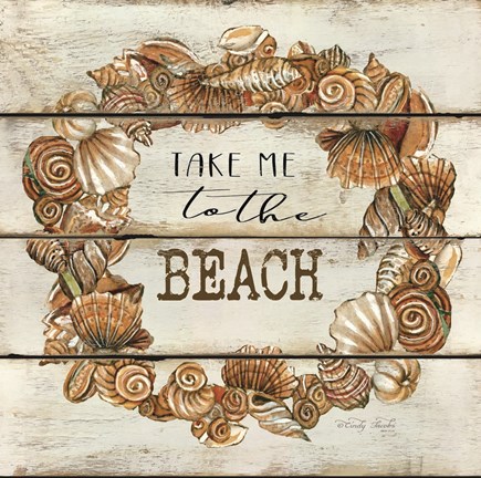 Framed Take Me to the Beach Print