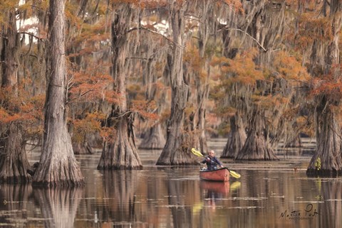 Framed Me in a Canoe Print