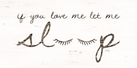 Framed Let Me Sleep Print