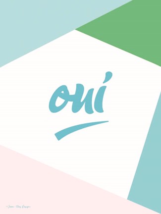 Framed Oui I Print