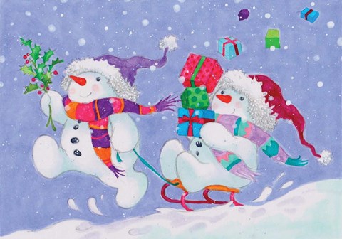 Framed Snow Pals Print