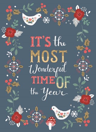 Framed It's the Most Wonderful time Print