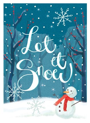 Framed Let It Snow Print