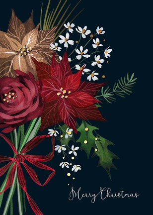 Framed Christmas Berries Print