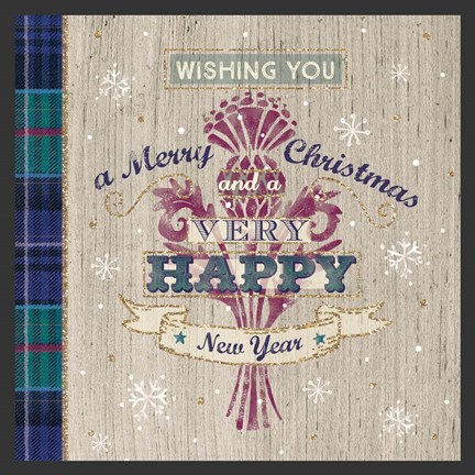 Framed Scottish Christmas Print