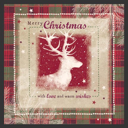 Framed Christmas Tartan Print