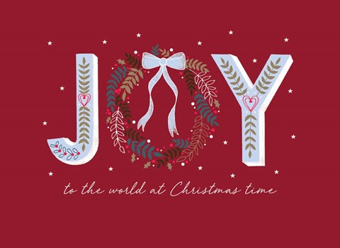 Framed Joy to the World Print