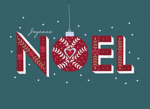 Framed Joyeaux Noel Print