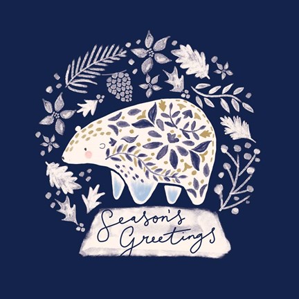 Framed Ornamental Polar Print