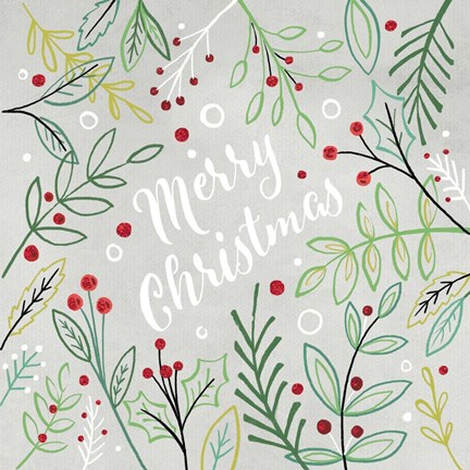 Framed Merry Christmas Print