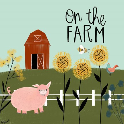 Framed On the Farm Print