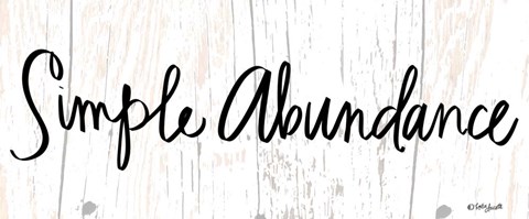 Framed Simple Abundance Print