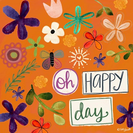 Framed Oh Happy Day Print